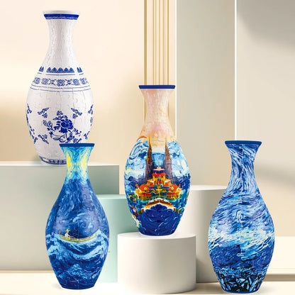 3D Puzzle Vase - DIY Living Room Decoration - LB Prints