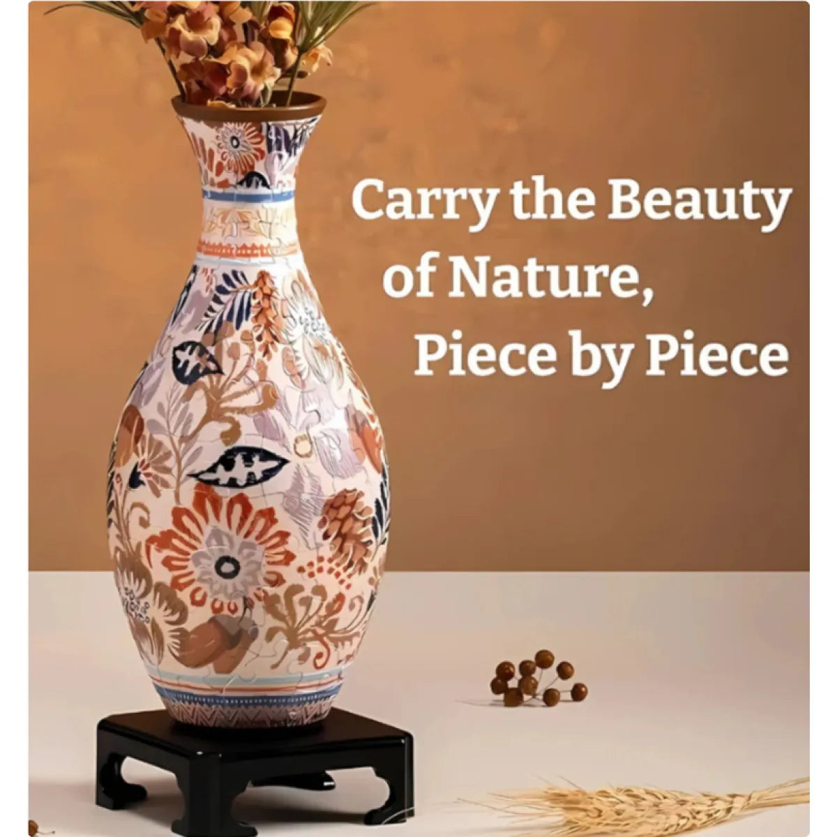3D Puzzle Vase - DIY Living Room Decoration - LB Prints