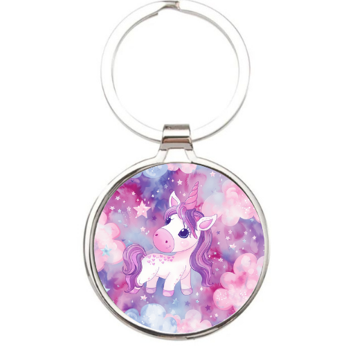 Metal Unicorn Keyring - LB Prints