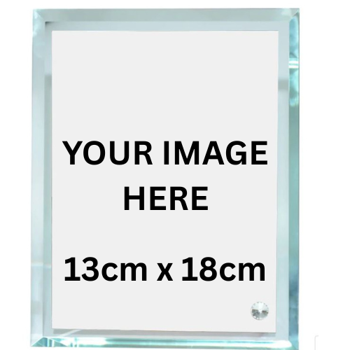 Personalised Glass Photo Frame 13cm x 18cm - LB Prints