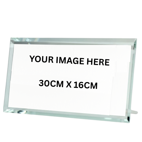 Personalised Rectangle Glass Photo Frame - LB Prints