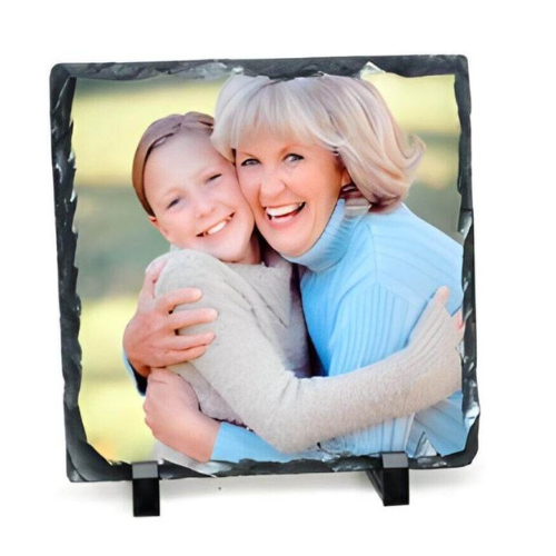 Personalised Rock Slate Photo 15cm x 15cm - LB Prints