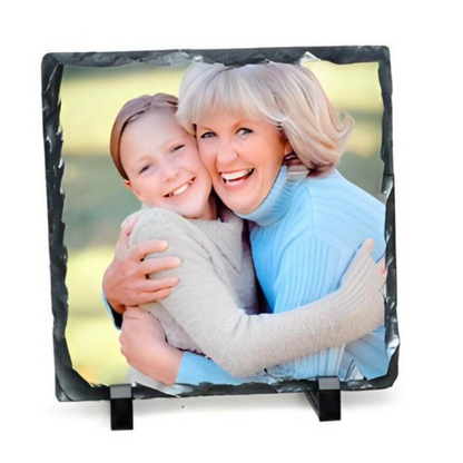 Personalised Rock Slate Photo 15cm x 15cm - LB Prints