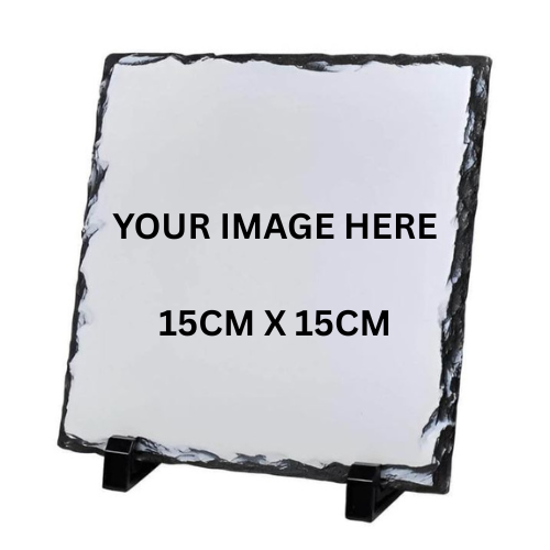 Personalised Rock Slate Photo 15cm x 15cm - LB Prints