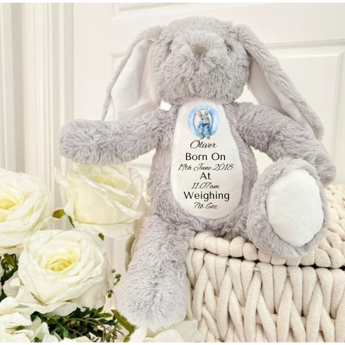 Personalised Mumbles Soft Toy Keepsake For Newborns - LB Prints