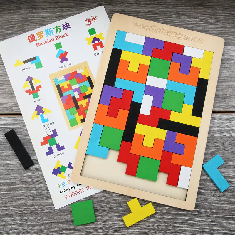 3D Wooden Cube Puzzle Toy - LB Prints