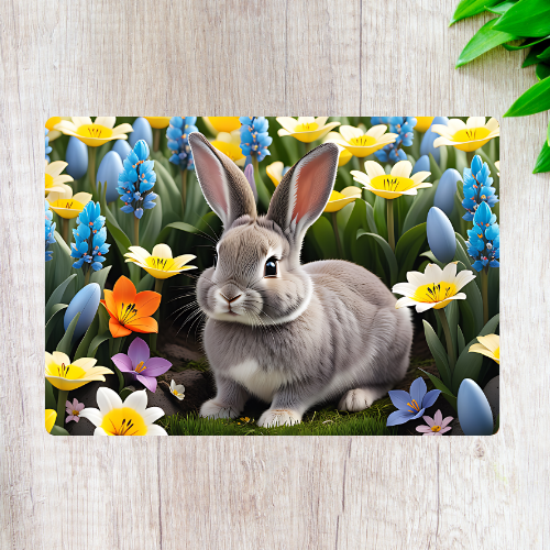 Glass Chopping Board - Easter Bunny - LB Prints