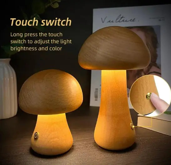 Mushroom Table Lamp - LB Prints