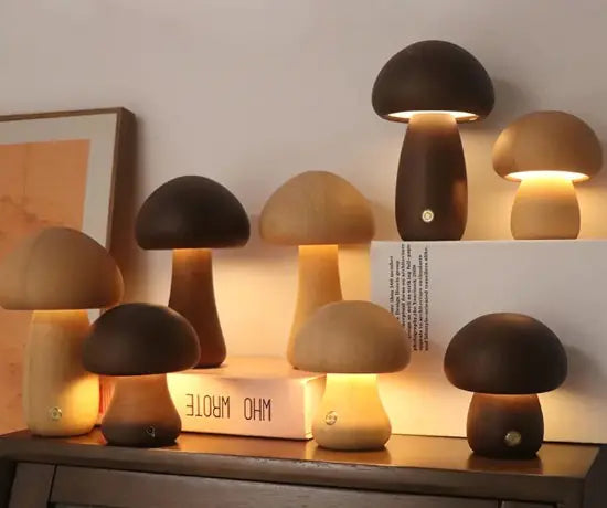 Mushroom Table Lamp - LB Prints