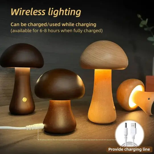 Mushroom Table Lamp - LB Prints
